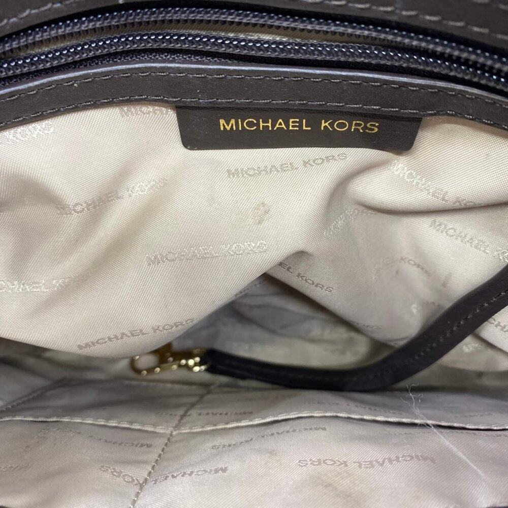 Like New Michael Kors Woven Seemed Crossbody Bag - Picture 7 of 12
